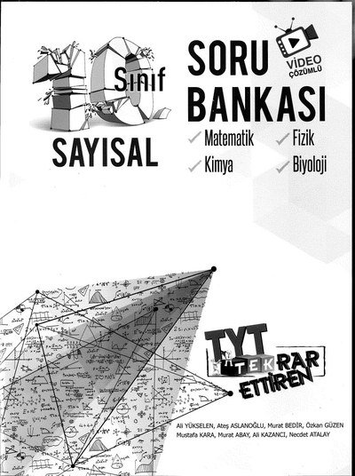 SAYISAL SORU BANKASI TYT TEKRAR ETTİREN VİDEO ÇÖZÜMLÜ Fotokopi.SHOP - Öğrencilerin Marketi!