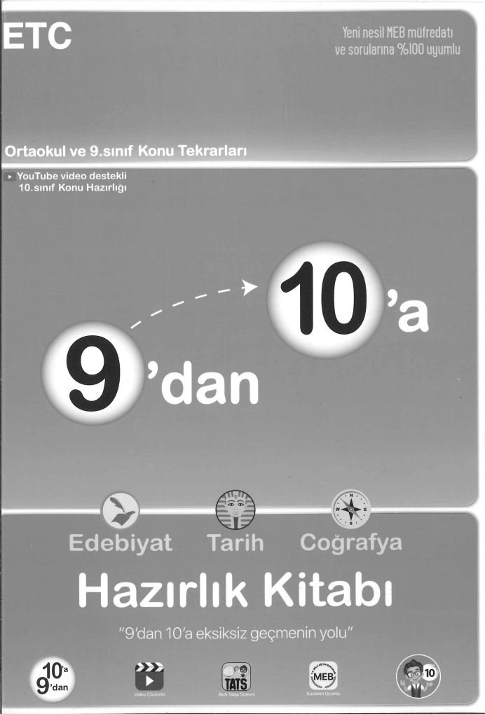9'DAN 10'A HAZIRLIK KİTABI ETC