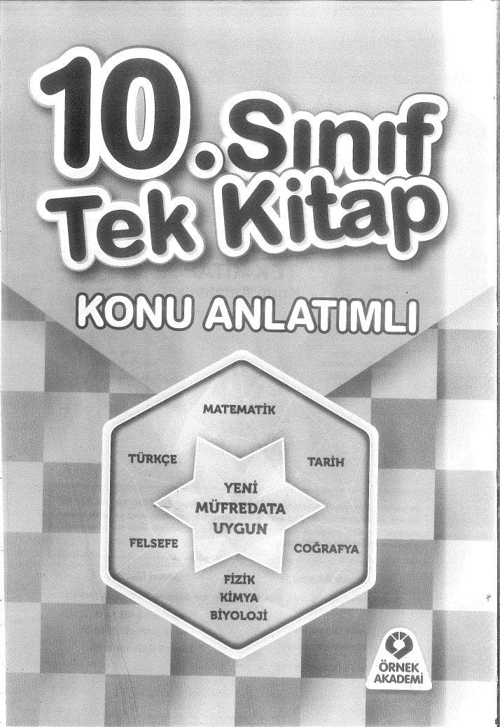 TEK KİTAP KONU ANLATIMLI YENİ MÜFREDATA UYGUN