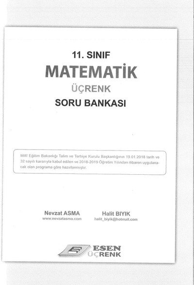 MATEMATİK ÜÇRENK SORU BANKASI Fotokopi.SHOP - Öğrencilerin Marketi!