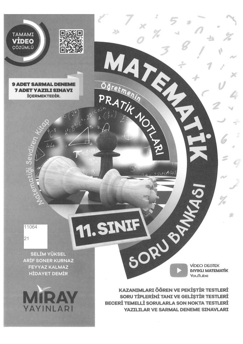 MATEMATİK ÖĞRETMENİN PRATİK NOTLARI SORU BANKASI