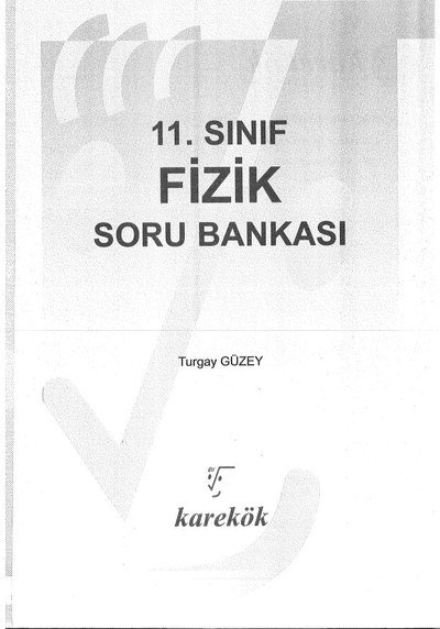 FİZİK SORU BANKASI