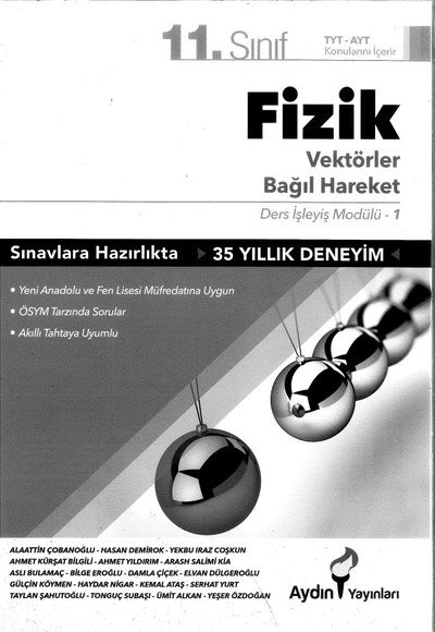 FİZİK VEKTÖRLER BAĞIL HAREKET