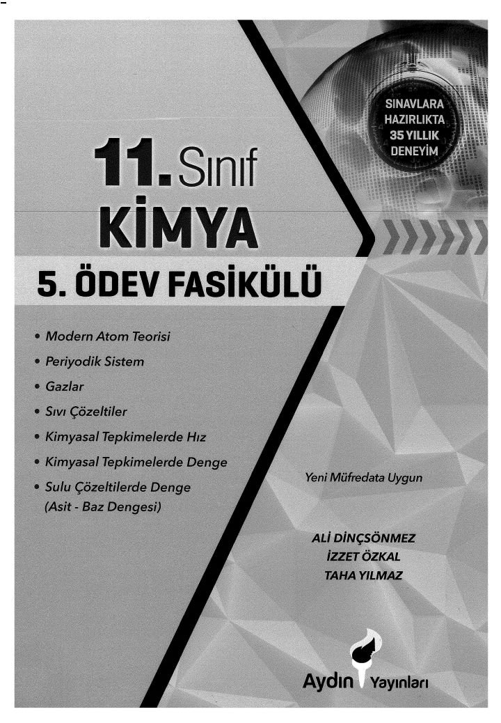 KİMYA 5. ÖDEV FASİKÜLÜ