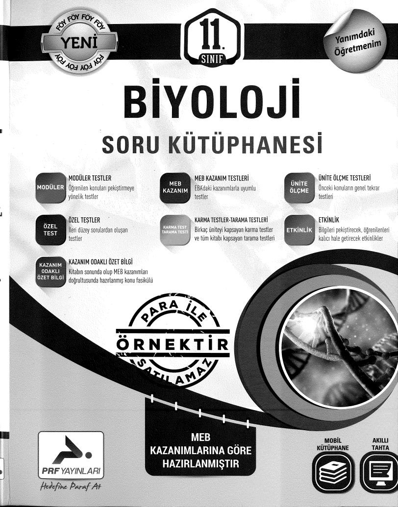 BİYOLOJİ SORU KÜTÜPHANESİ