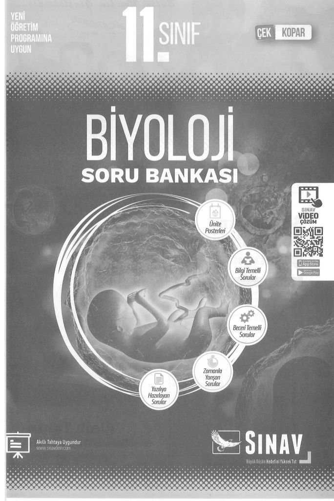 BİYOLOJİ SORU BANKASI