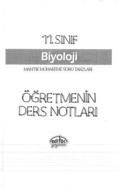 BİYOLOJİ ÖĞRETMENİN DERS NOTLARI Fotokopi.SHOP - Öğrencilerin Marketi!