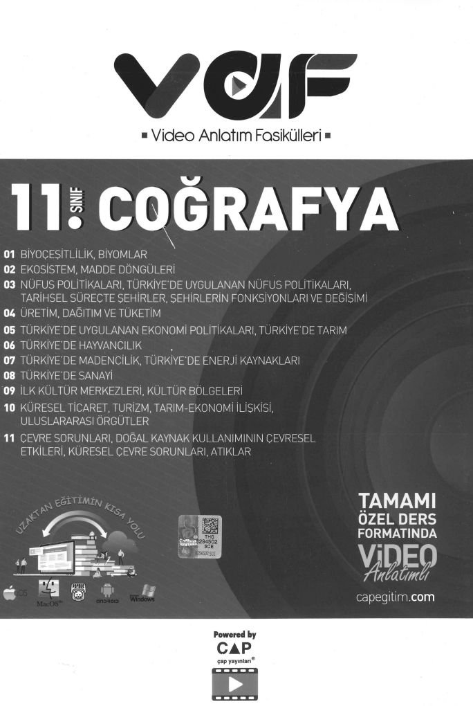 COĞRAFYA VİDEO ANLATIM FASİKÜLLERİ