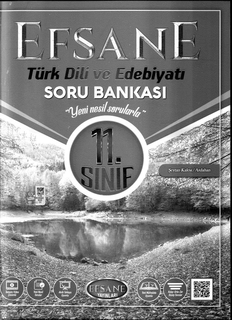 EFSANE TÜRK DİLİ VE EDEBİYATI SORU BANKASI