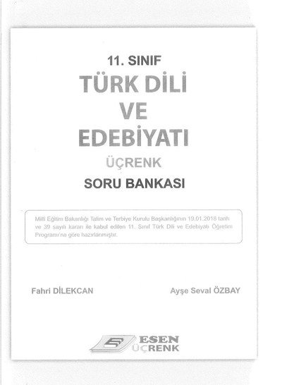 TÜRK DİLİ VE EDEBİYATI ÜÇRENK SORU BANKASI Fotokopi.SHOP - Öğrencilerin Marketi!