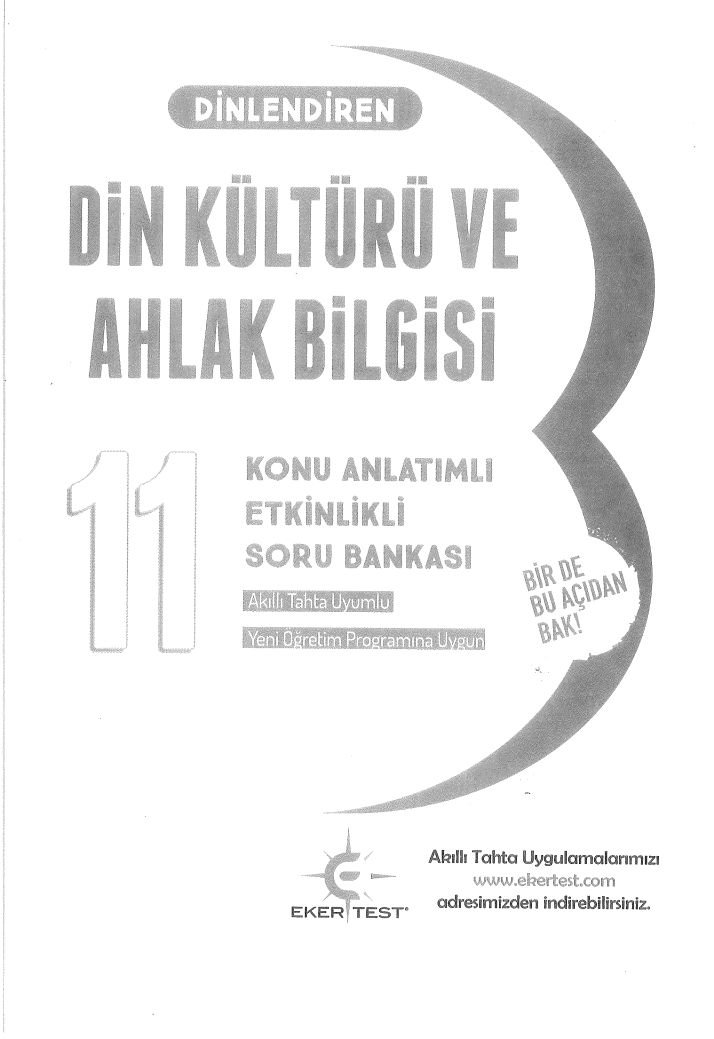 DİN KÜLTÜRÜ VE AHLAK BİLGİSİ KONU ANLATIMLI ETKİNLİKLİ SORU BANKASI