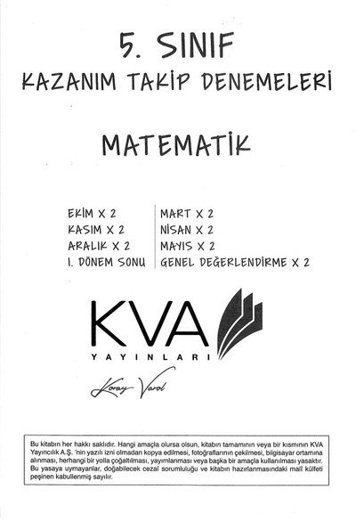 KAZANIM TAKİP DENEMELERİ MATEMATİK