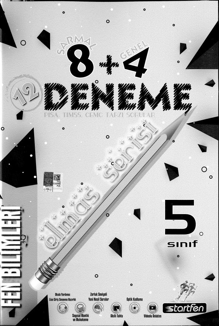 8+4 DENEME ELMAS SERİSİ FEN BİLİMLERİ