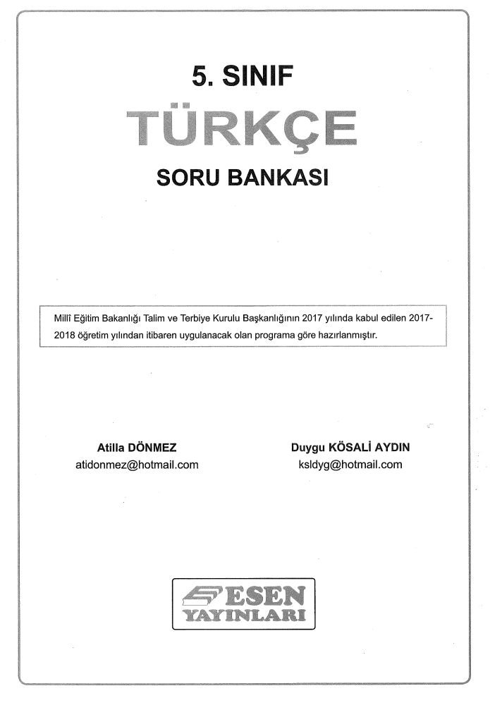 TÜRKÇE SORU BANKASI