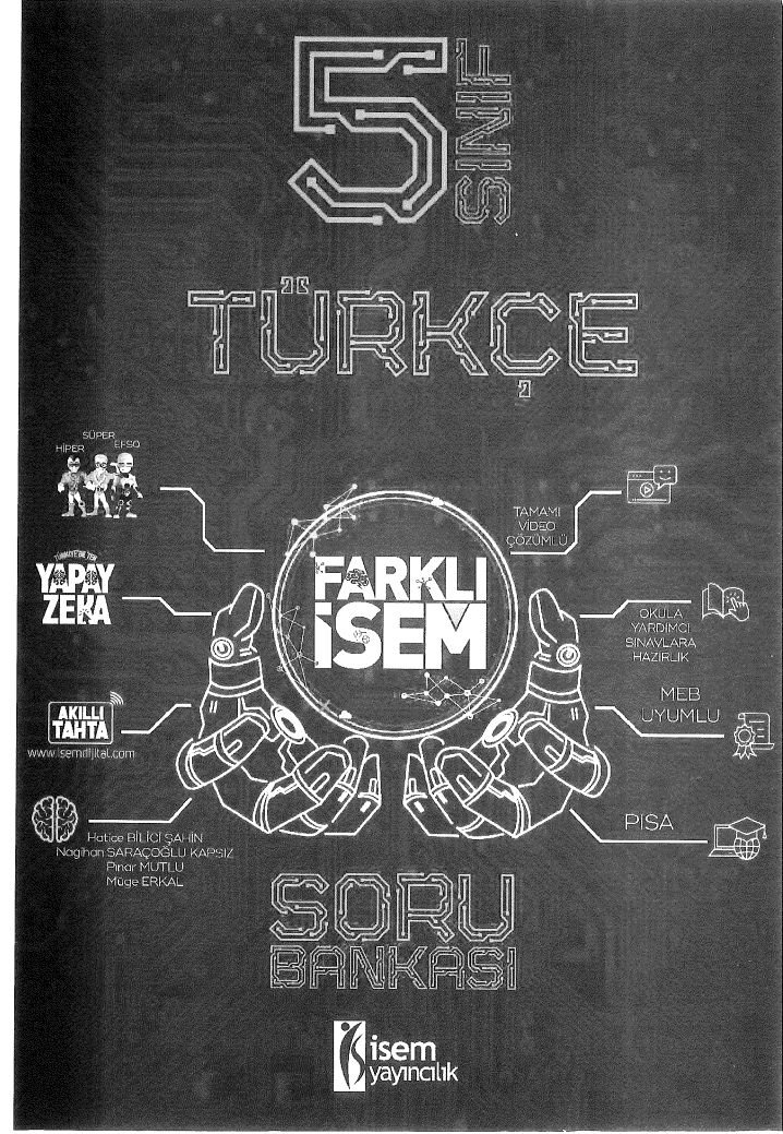 TÜRKÇE FARKLI İSEM SORU BANKASI