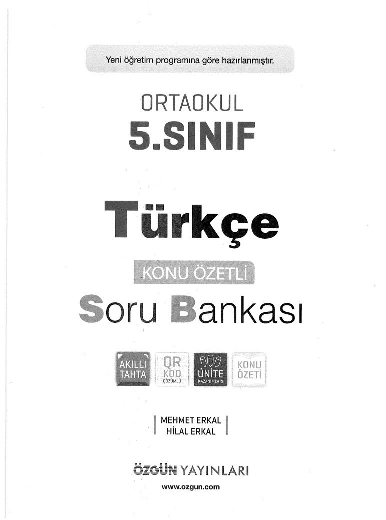 TÜRKÇE KONU ÖZETLİ SORU BANKASI