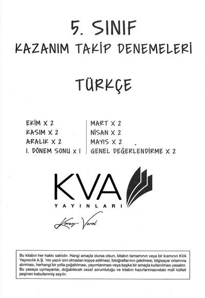 KAZANIM TAKİP DENEMELERİ TÜRKÇE