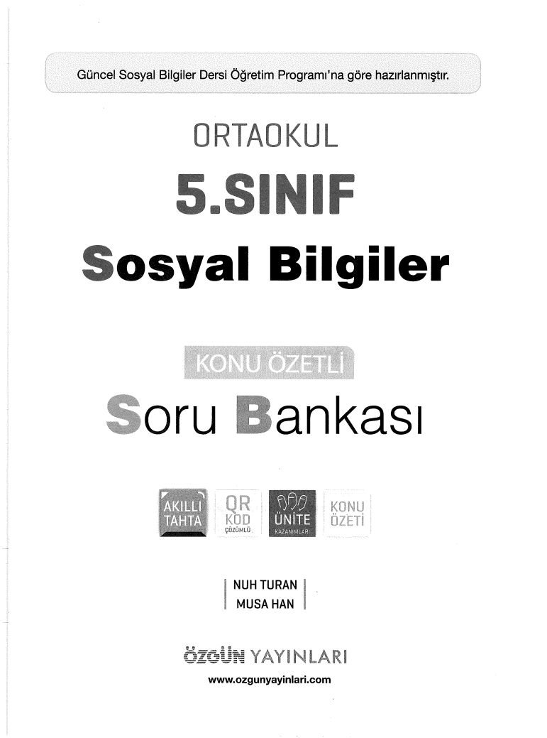 SOSYAL BİLGİLER KONU ÖZETLİ SORU BANKASI