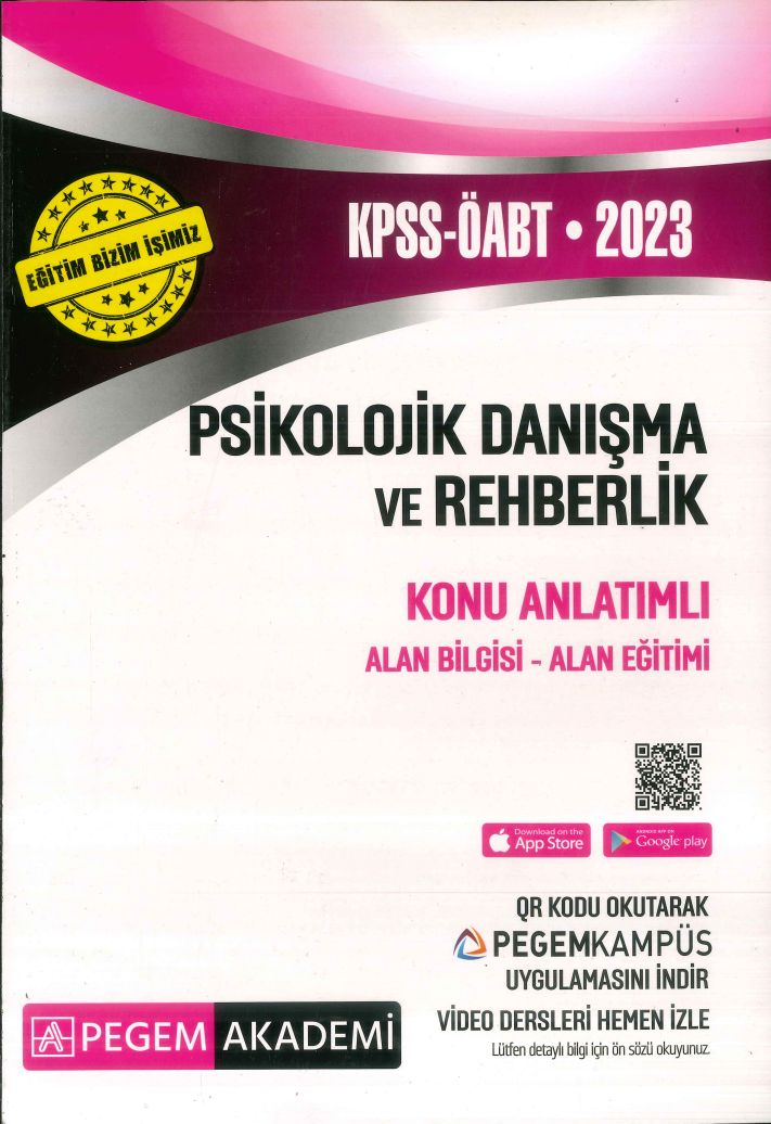 PDR KONU ANLATIMLI ALAN BİLGİSİ - ALAN EĞİTİMİ