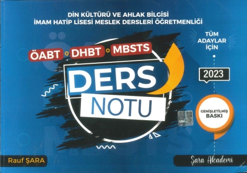 DİN KÜLTÜRÜ VE AHLAK BİLGİSİ DERS NOTU