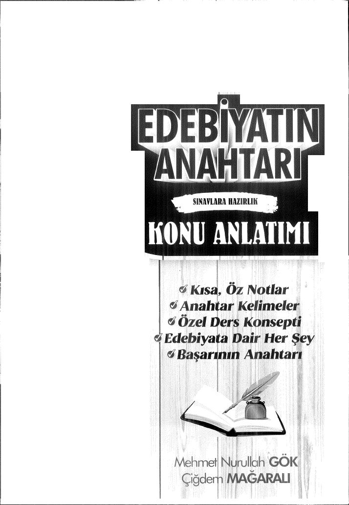 EDEBİYATIN ANAHTARI KONU ANLATIMI
