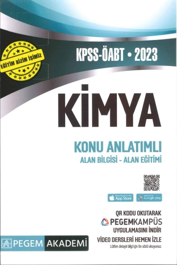 KİMYA KONU ANLATIMLI ALAN BİLGİSİ ALAN EĞİTİMİ