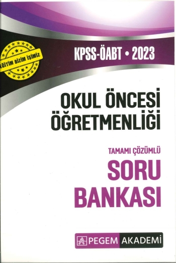 OKUL ÖNCESİ ÖĞRETMENLİĞİ TAMAMI ÇÖZÜMLÜ SORU BANKASI Fotokopi.SHOP - Öğrencilerin Marketi!