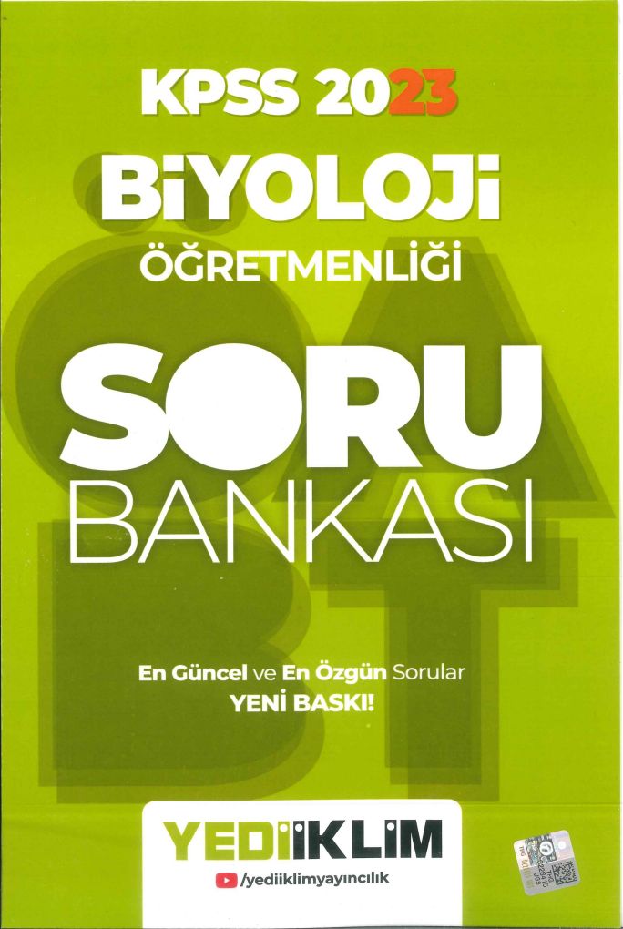 BİYOLOJİ ÖĞRETMENLİĞİ SORU BANKASI
