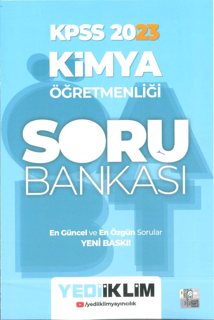 KİMYA ÖĞRETMENLİĞİ SORU BANKASI