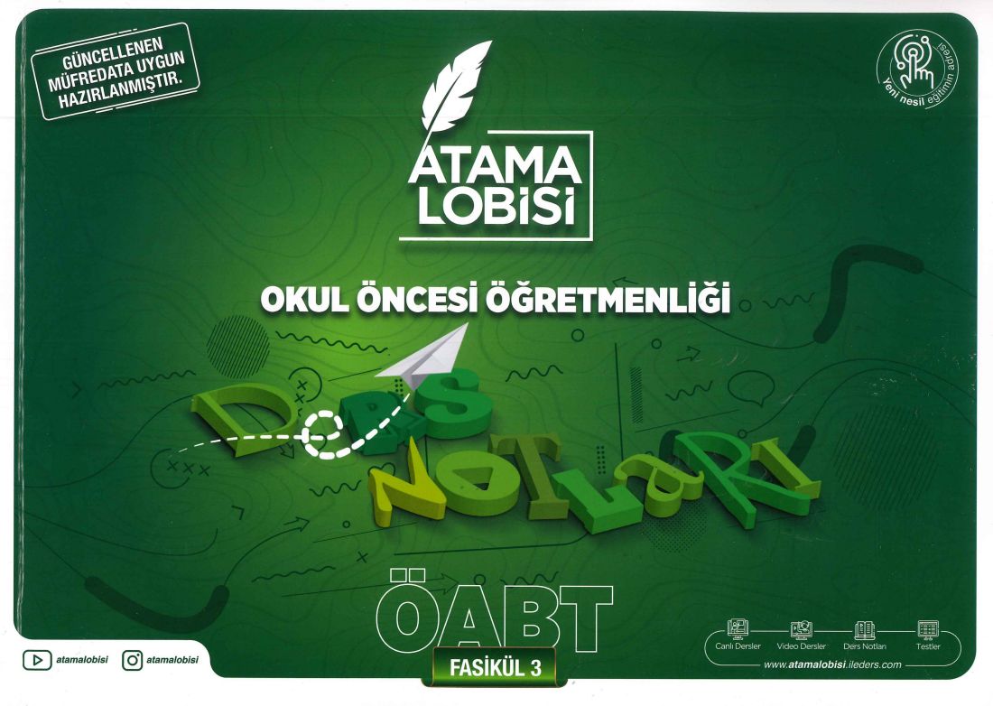 OKUL ÖNCESİ ÖĞRETMENLİĞİ DERS NOTLARI FASİKÜL 3