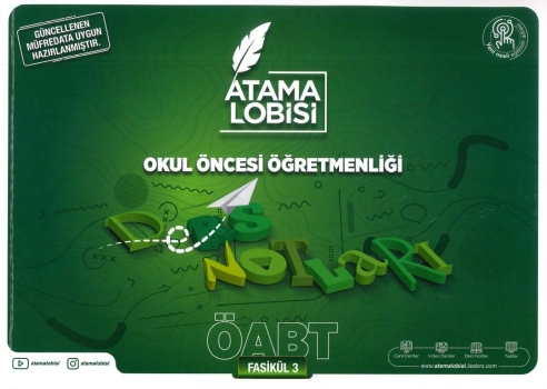 OKUL ÖNCESİ ÖĞRETMENLİĞİ DERS NOTLARI FASİKÜL 3
