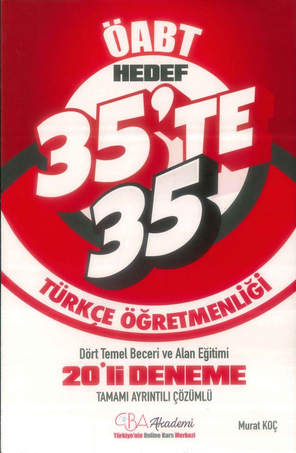 HEDEF 35'TE 35 20'lİ DENEME ÇÖZÜMLÜ