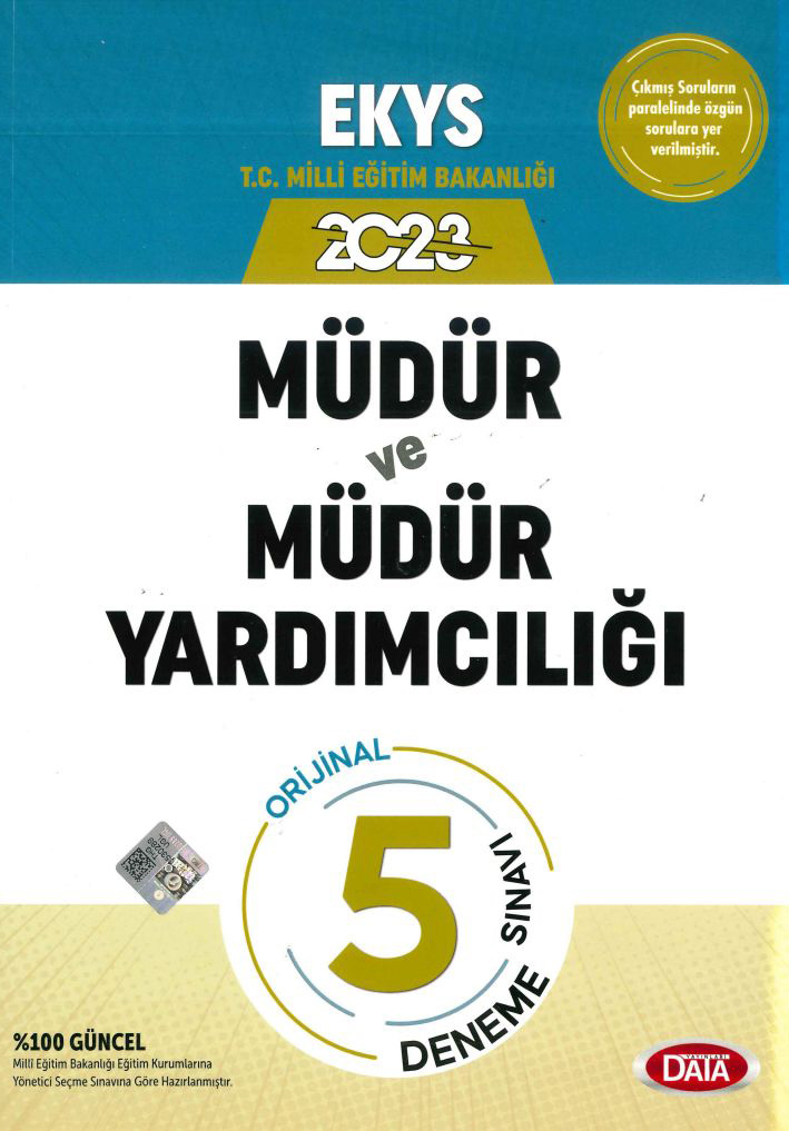 MÜDÜR VE MÜDÜR YARDIMCILIĞI ORJİNAL 5 ÇÖZÜMLÜ DENEME