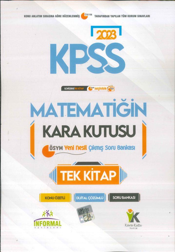 MATEMATİĞİN KARA KUTUSU TEK KİTAP