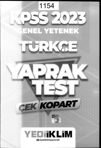 TÜRKÇE ÇEK KOPART YAPRAK TEST Fotokopi.SHOP - Öğrencilerin Marketi!