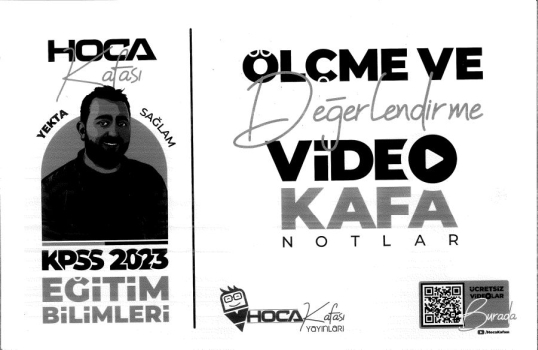 ÖLÇME VE DEĞERLENDİRME VİDEO KAFA NOTLAR
