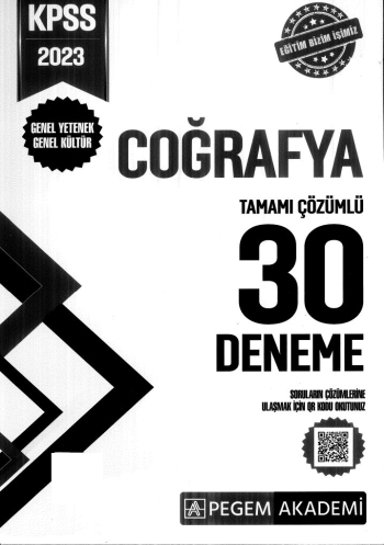 COĞRAFYA 30 DENEME TAMAMI ÇÖZÜMLÜ Fotokopi.SHOP - Öğrencilerin Marketi!
