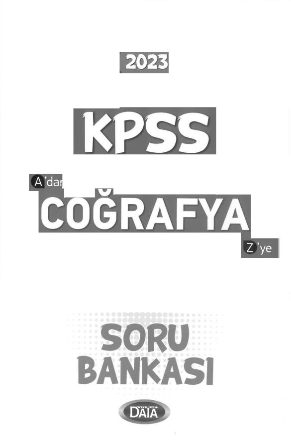 A'DAN Z'YE COĞRAFYA SORU BANKASI