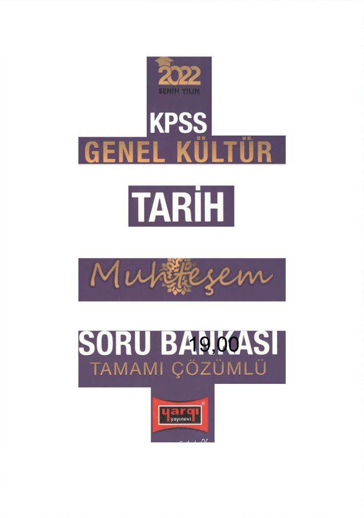 TARİH MUHTEŞEM SORU BANKASI TAMAMI ÇÖZÜMLÜ