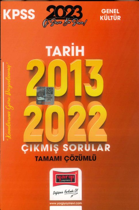 TARİH 2013-2022 ÇIKMIŞ SORULAR TAMAMI ÇÖZÜMLÜ