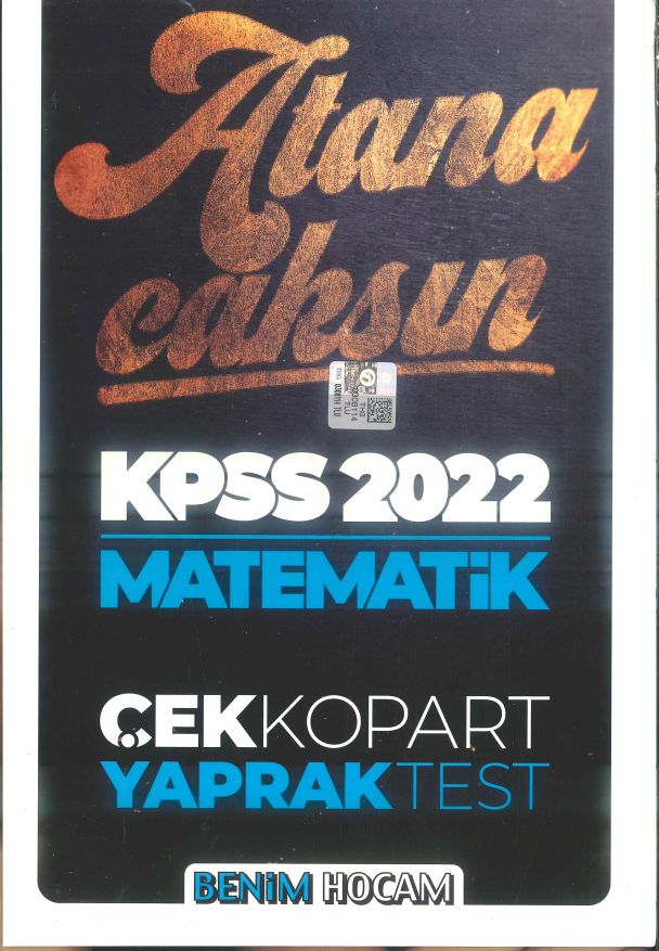 MATEMATİK ATANACAKSIN ÇEK KOPART YAPRAK TEST