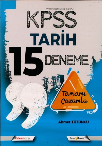 TARİH 15 DENEME TAMAMI ÇÖZÜMLÜ Fotokopi.SHOP - Öğrencilerin Marketi!