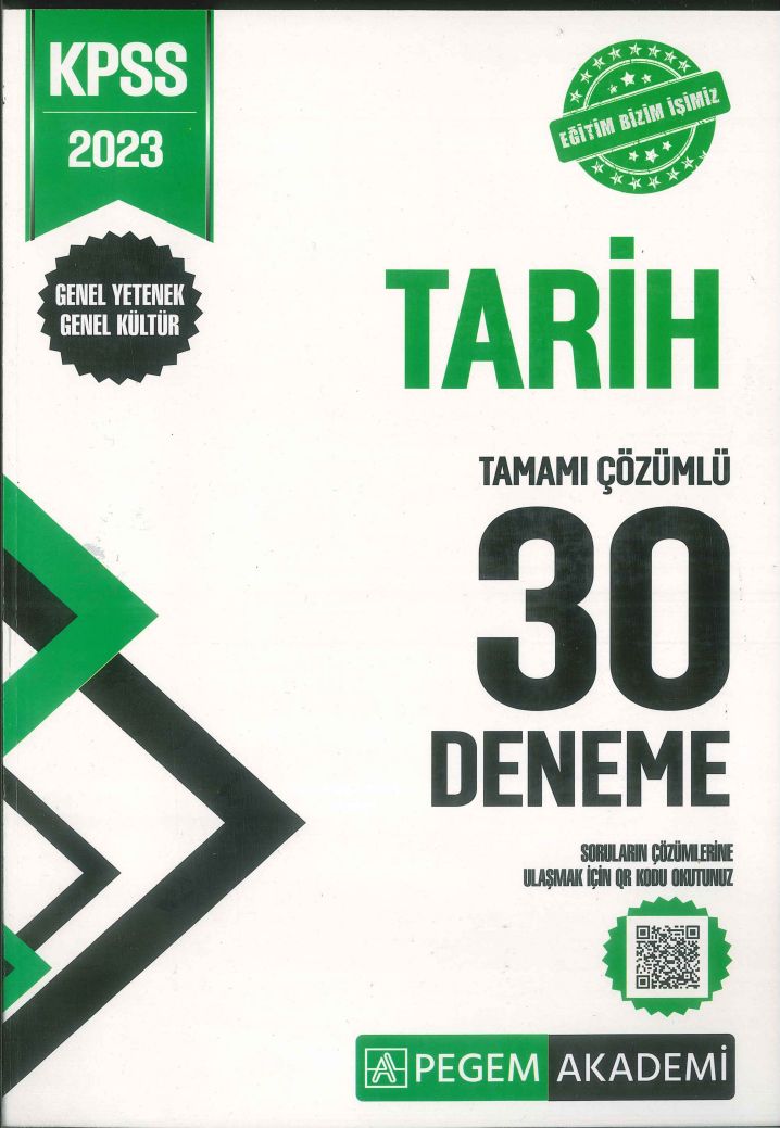 TARİH TAMAMI ÇÖZÜMLÜ 30 DENEME