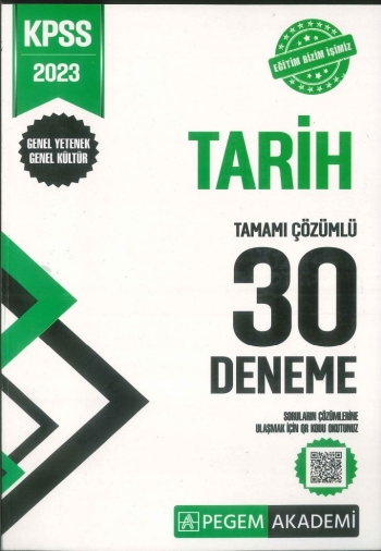 TARİH TAMAMI ÇÖZÜMLÜ 30 DENEME Fotokopi.SHOP - Öğrencilerin Marketi!