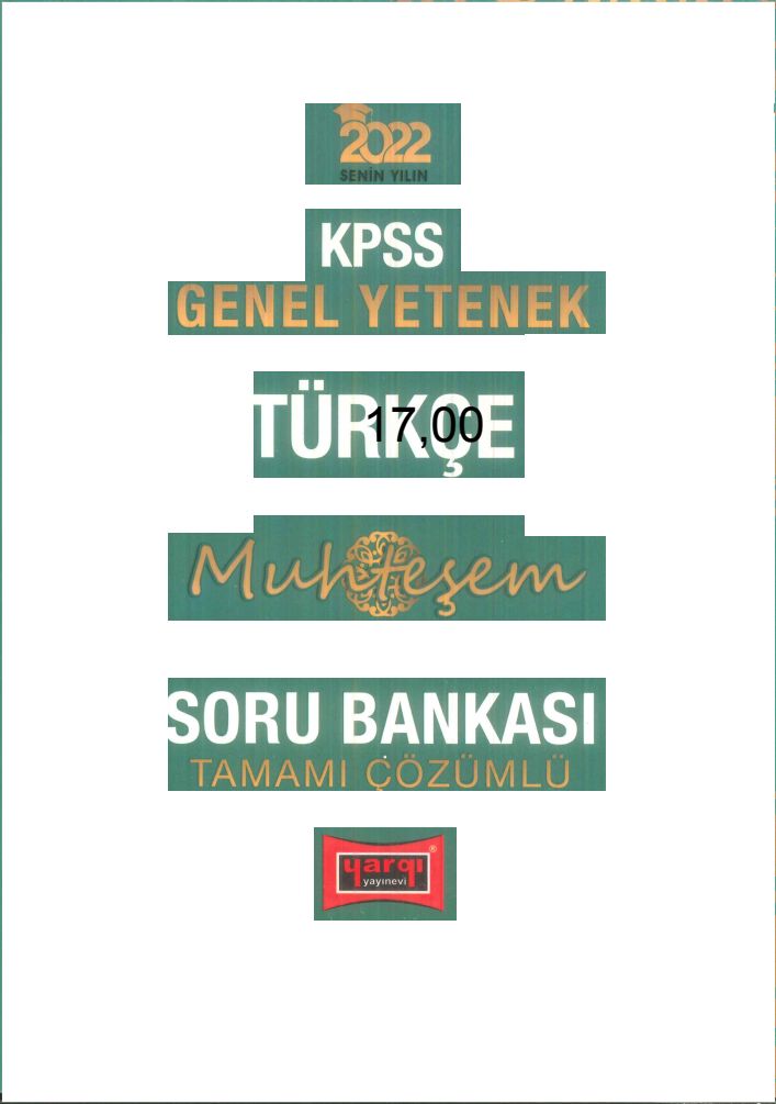 MUHTEŞEM TÜRKÇE ÇÖZÜMLÜ SORU BANKASI