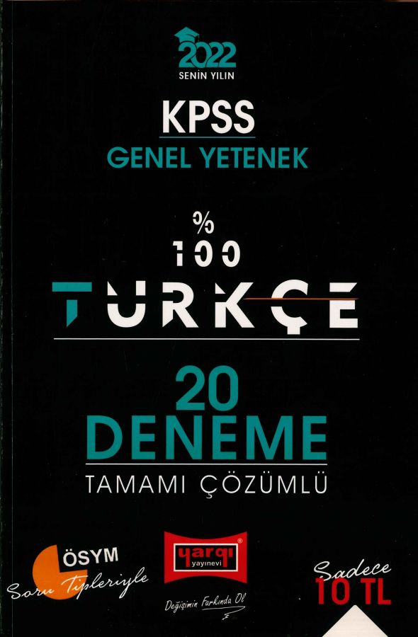 %100 TÜRKÇE ÇÖZÜMLÜ 20 DENEME