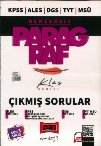 BENZERSİZ PARAGRAF KLAS SERİSİ ÇIKMIŞ SORULAR (2019-2021)