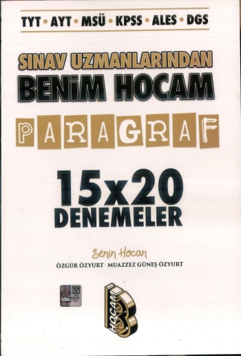 SINAV UZMANINDAN PARAGRAF 15*20 DENEMELER