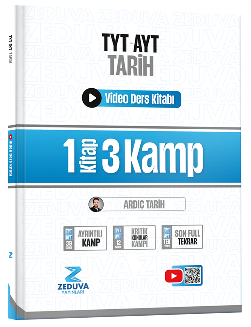 YKS TYT AYT Ardıç Tarih Video Ders Kitabı Zeduva Yayınları