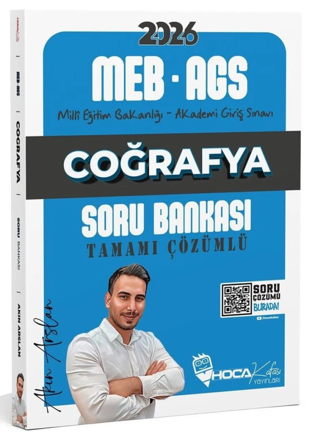 2026 MEB-AGS Coğrafya Soru Bankası Çözümlü Hoca Kafası Yayınları